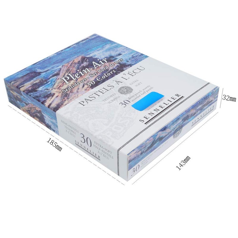 SENNELIER Extra-Soft French Half Pastel Seaside Professional Artist Box Set, 30-Colors - Image 3